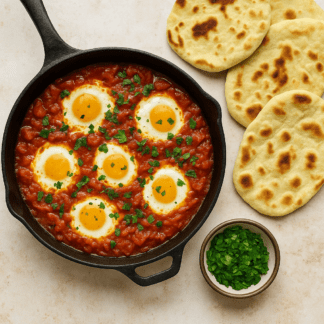 Shakshuka and Naan Cooking Class with Chef Morgan 1/10/26