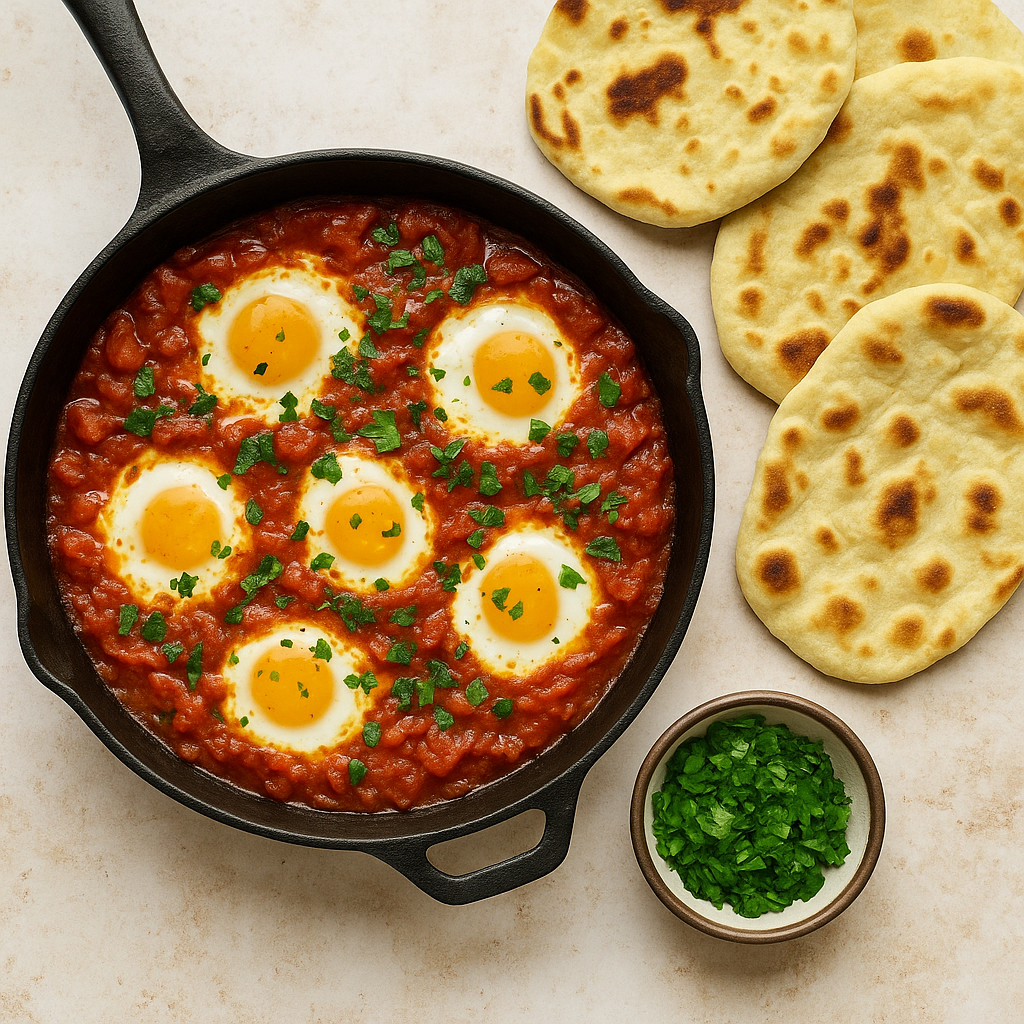Shakshuka and Naan Cooking Class with Chef Morgan 1/10/26
